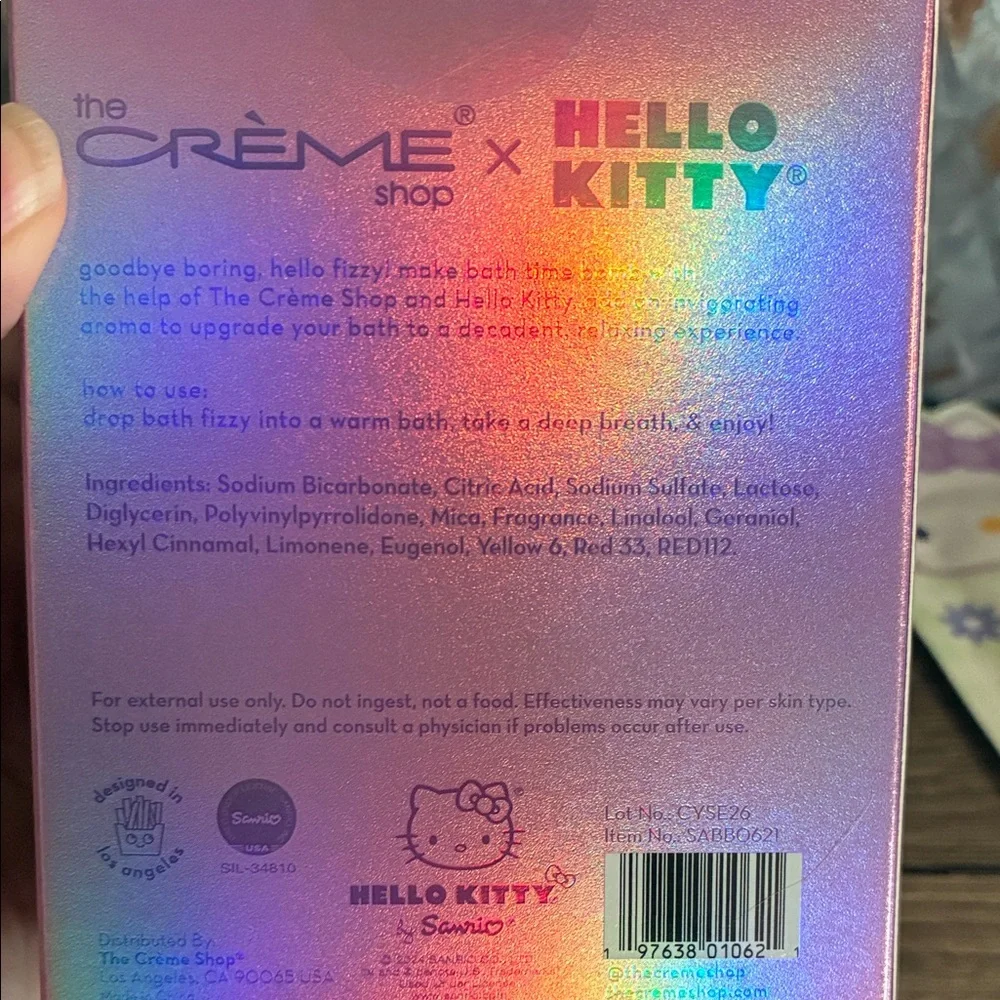 Hello Kitty Self Care Bundle 💖 Sleep Mask + Bath Bomb + Face Mask Gift Set